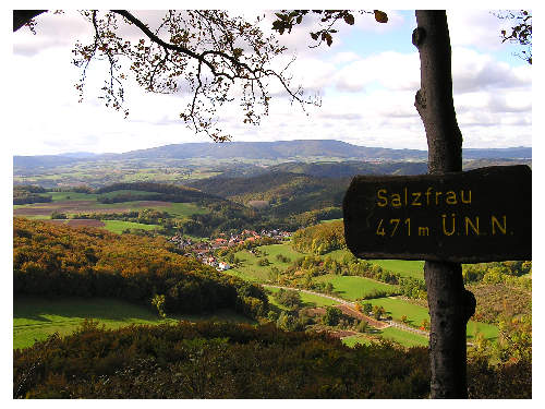 An der Aussichtskanzel Salzfrau